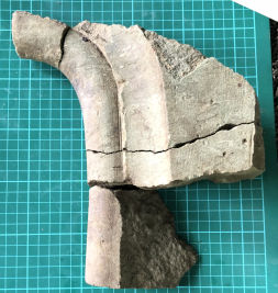 carved stone fragments