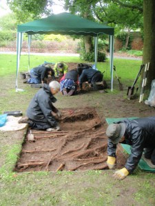 eas diggers in the rain