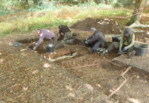 west end of trench 2