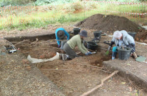 west end of trench 2