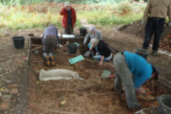 west end of trench 2