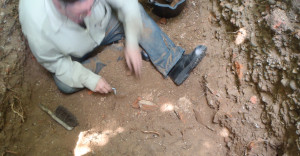 visitors at trench 2